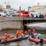 Глава СКР поставил на контроль ход расследования дела о падении в реку автобуса в Петербурге