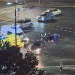В Невском районе Петербурга тяжело пострадал в ДТП парень, ехавший на мопеде. Ему не предоставили преимущество в движении